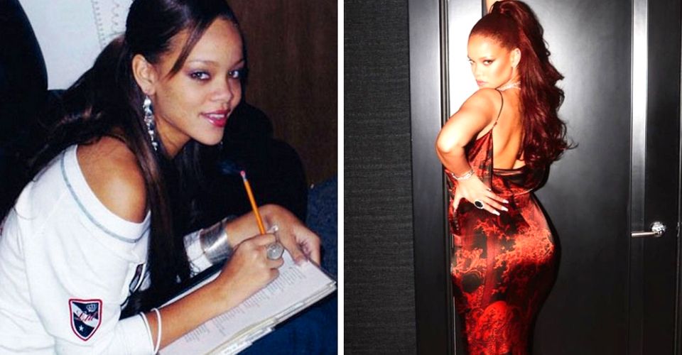 20 photos de la transformation de Rihanna au fil des ans